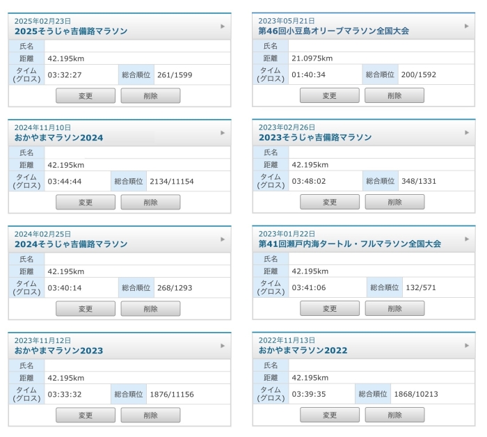 エントリー完了